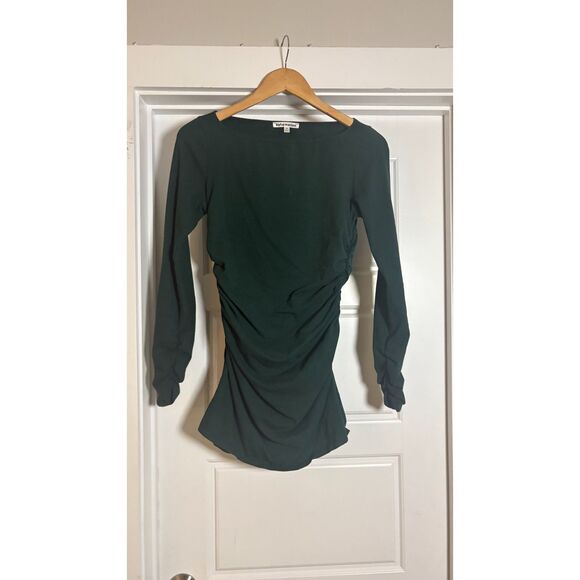 Reformation Lucio Knit Dress Forest Dark Green Size M - Picture 4 of 5